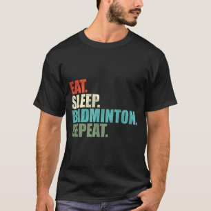Retro-Vintage-Badmintonspieler T-Shirt