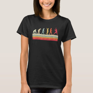 Retro Vintage Baseball-Evolution des Menschensport T-Shirt