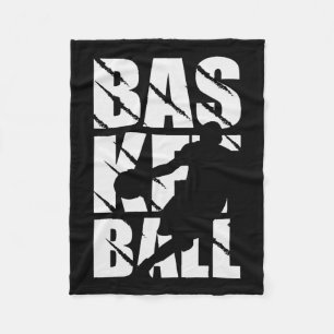 Retro Vintage Basketball Design Für Basketball Pla Fleecedecke