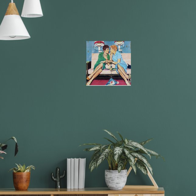 Retro Vintage Beauty Shop Ladys Poster (Wohnzimmer 1)