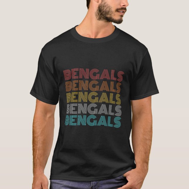 Retro-Vintage Bengale T-Shirt (Vorderseite)