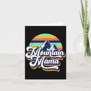 Retro Vintage Berg Mama Leben süße Muttertag Karte