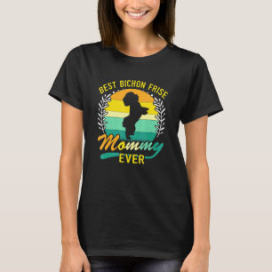 Retro Vintage Beste Bichon Frise Mama jemals T-Shirt