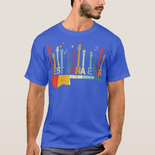 Retro Vintage Beste Nana Ever Gitarre Liebhaber Gi T-Shirt