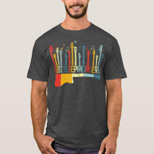 Retro Vintage Beste Stiefmutter überhaupt Gitarren T-Shirt
