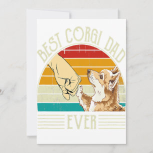 Retro Vintage Bester Corgi-Vater Aller Zeiten Ankündigung