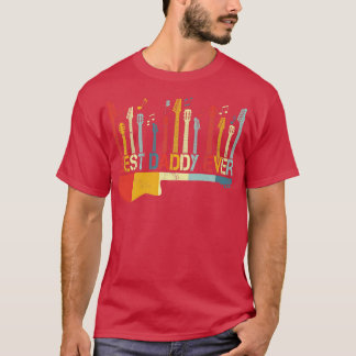 Retro Vintage Bester Daddy Aller Zeiten Gitarrenli T-Shirt
