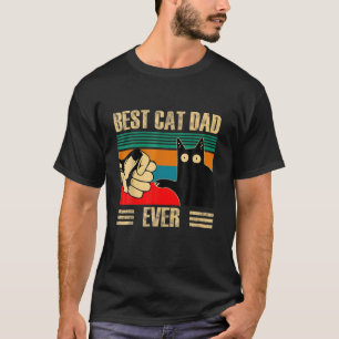 Retro Vintage Bester Katzenvater Aller Zeiten Lust T-Shirt