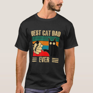 Retro Vintage Bester Katzenvater Aller Zeiten Lust T-Shirt