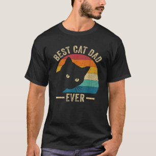Retro Vintage Bester Katzenvater Aller Zeiten Lust T-Shirt
