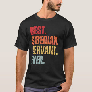 Retro Vintage BESTER SIBIRISCHER DIENER ALLE Distr T-Shirt