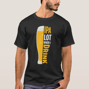 Retro-Vintage-Biertrinker beim Trinken von gebraut T-Shirt