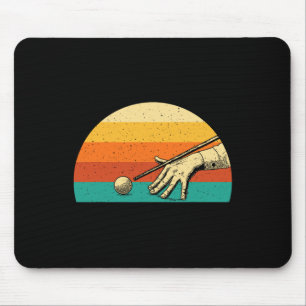 Retro Vintage Billardspiel - 8 Ll Pool Spieler To Mousepad