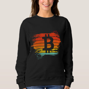 Retro Vintage Bitcoin Krypto-Währung CryptoCurren Sweatshirt