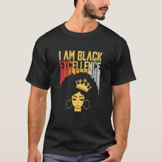 Retro Vintage Black Excellence African Pride Histo T-Shirt
