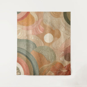 Retro-Vintage-Boheme-Abstraktes-Design Wandteppich