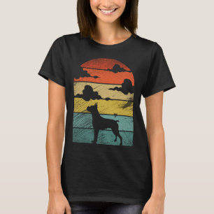 Retro-vintage-Boxerhunde und süße Tiere T-Shirt