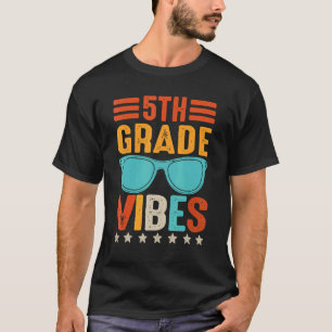Retro Vintage Brille 5. Grade Vibes Back to Scho T-Shirt