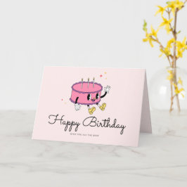 Retro Vintage Cake Birthday Card Karte