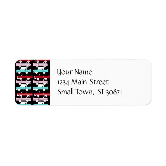 Retro Vintage Cars Rosa Rosa Türkisblau Frisierte  (Vorne)