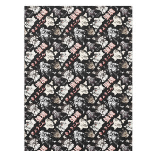 Retro Vintage Chibi Bulldog MMA Mixed Martial Arts Tischdecke