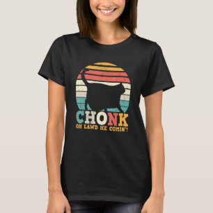 Retro Vintage Chonk Katzenwaage Kätzchen Fett Dick T-Shirt
