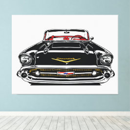 Retro Vintage Classic Car Front Pop Art Leinwanddruck