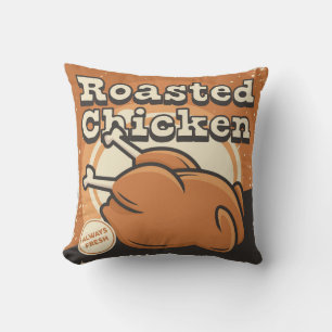 Retro Vintage Classic Grunge Brathähnchen Kissen