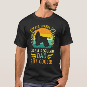 Retro Vintage Cocker Spaniel Vater Tag des Vaters T-Shirt