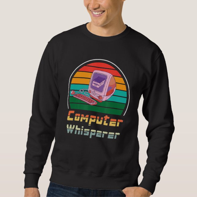 Retro Vintage Computerprogrammierer oder Coder Gee Sweatshirt (Vorderseite)