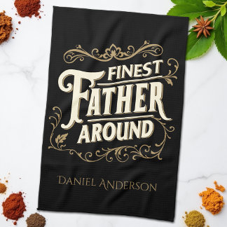 Retro Vintage Coole elegante Typografie Vater Zita Geschirrtuch