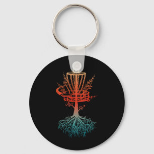 Retro Vintage Cooler Disc Golf Spieler Zertifizier Schlüsselanhänger