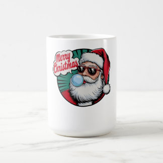 Retro Vintage Cooler Weihnachtsmann Weihnachten Kaffeetasse