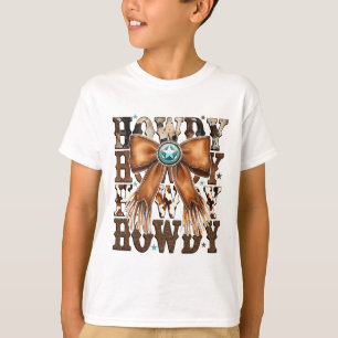 Retro Vintage Coquette Schleife Hallo Western Ernt T-Shirt