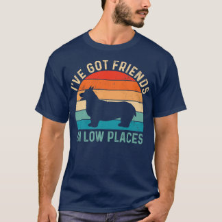 Retro Vintage Corgi, Corgi Mama, ich habe Freunde T-Shirt