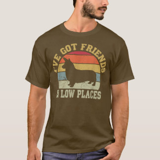 Retro Vintage Corgi, Corgi-Mama, ich habe Freunde T-Shirt