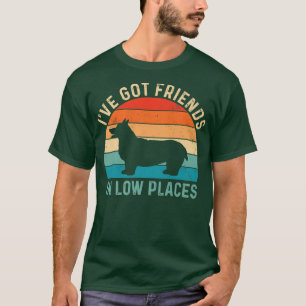 Retro Vintage Corgi, Corgi-Mama, ich habe Freunde T-Shirt