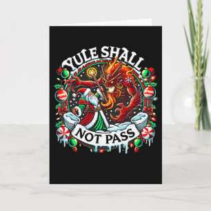 Retro Vintage Creepmas Yule soll nicht P Zauberer Karte