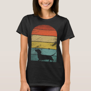 Retro Vintage Dackel Hunde und süße Tier 1 T-Shirt