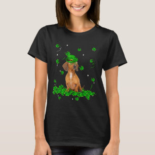 Retro Vintage Dackel St Patrick S Day Clover T-Shirt