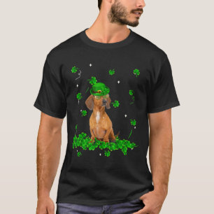 Retro Vintage Dackel St Patrick S Day Clover T-Shirt