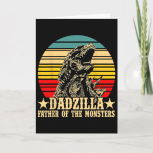 Retro Vintage Dadzilla Vater der Monster Karte