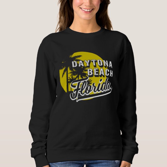 Retro Vintage Daytona Beach Florida Sweatshirt (Vorderseite)