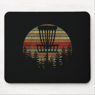 Retro Vintage Disc Golf Shirt Frolf Flying Disc Sp Mousepad