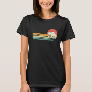 Retro Vintage Eisbär Arktis Wildtier Tier Be T-Shirt