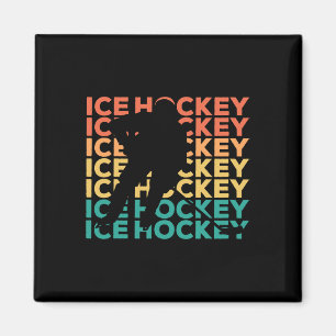 Retro-Vintage-Eishockey-Geschenk für Eishockeyspie Magnet