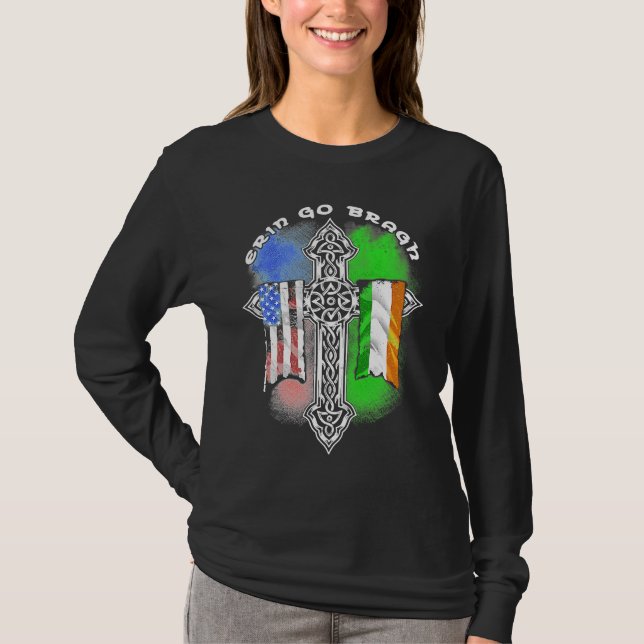 Retro Vintage Erin Go Bragh T-Shirt (Vorderseite)