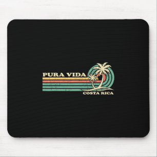 Retro Vintage Familienurlaub Costa Rica Pura Vida Mousepad