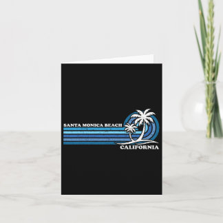 Retro Vintage Family Vacation California Santa Mon Karte