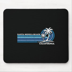 Retro Vintage Family Vacation California Santa Mon Mousepad